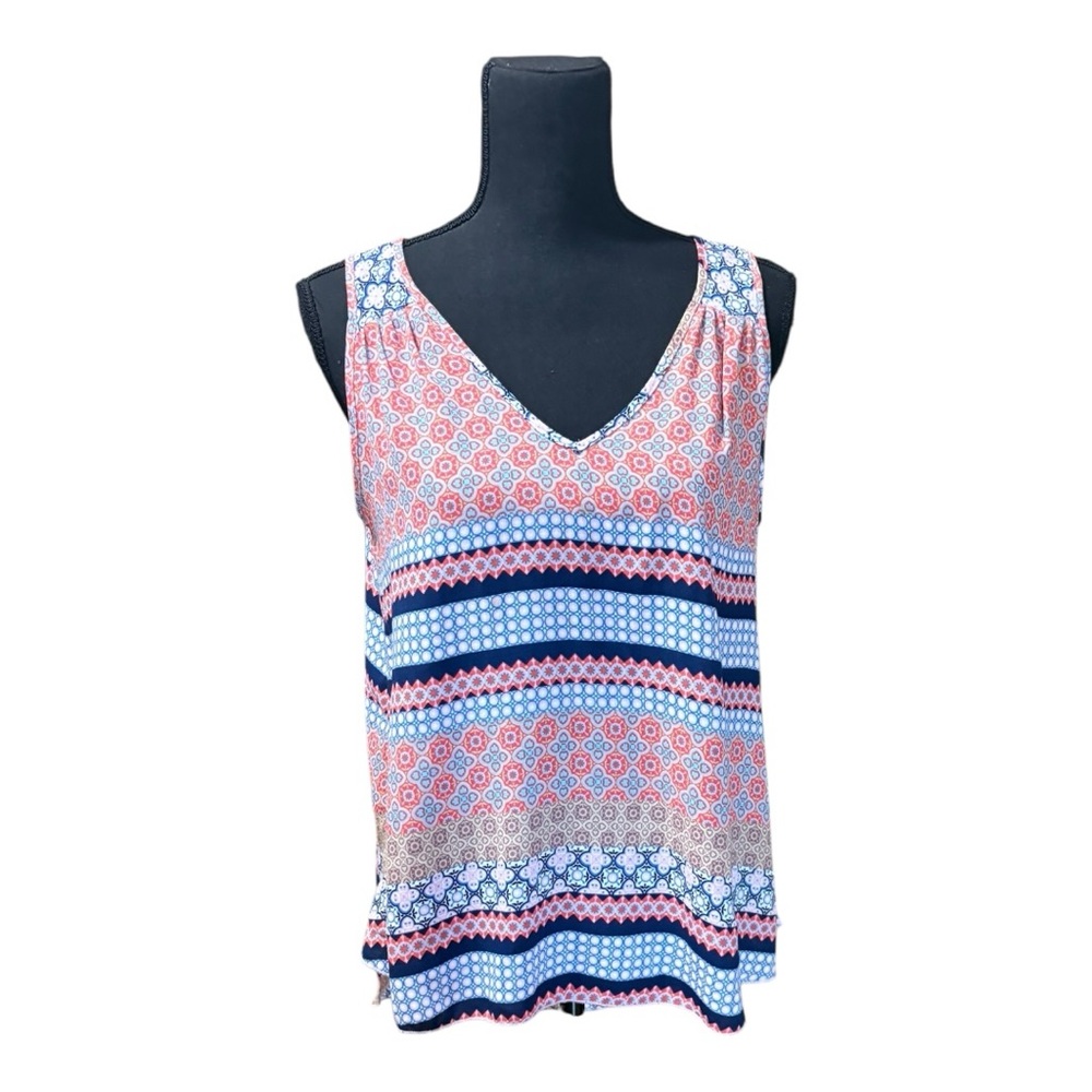 Bishop Street Apparel Patterned Sleeveless Top - Multicolor
